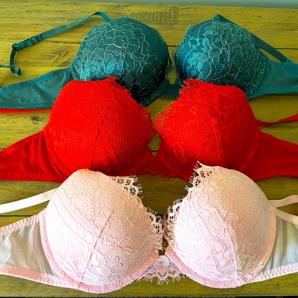 La Senza Obsession Push Up Bra Lot of 3 - 34C